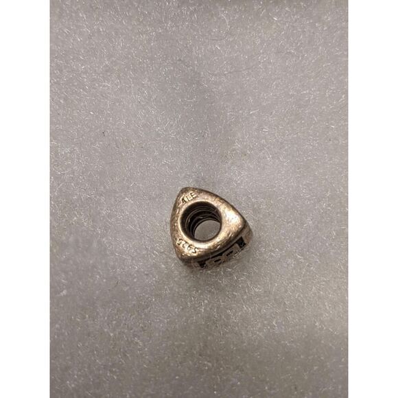 NEW Pandora Alphabet "B" Triangle Block Bead .925 Sterling Silver - Picture 3 of 3